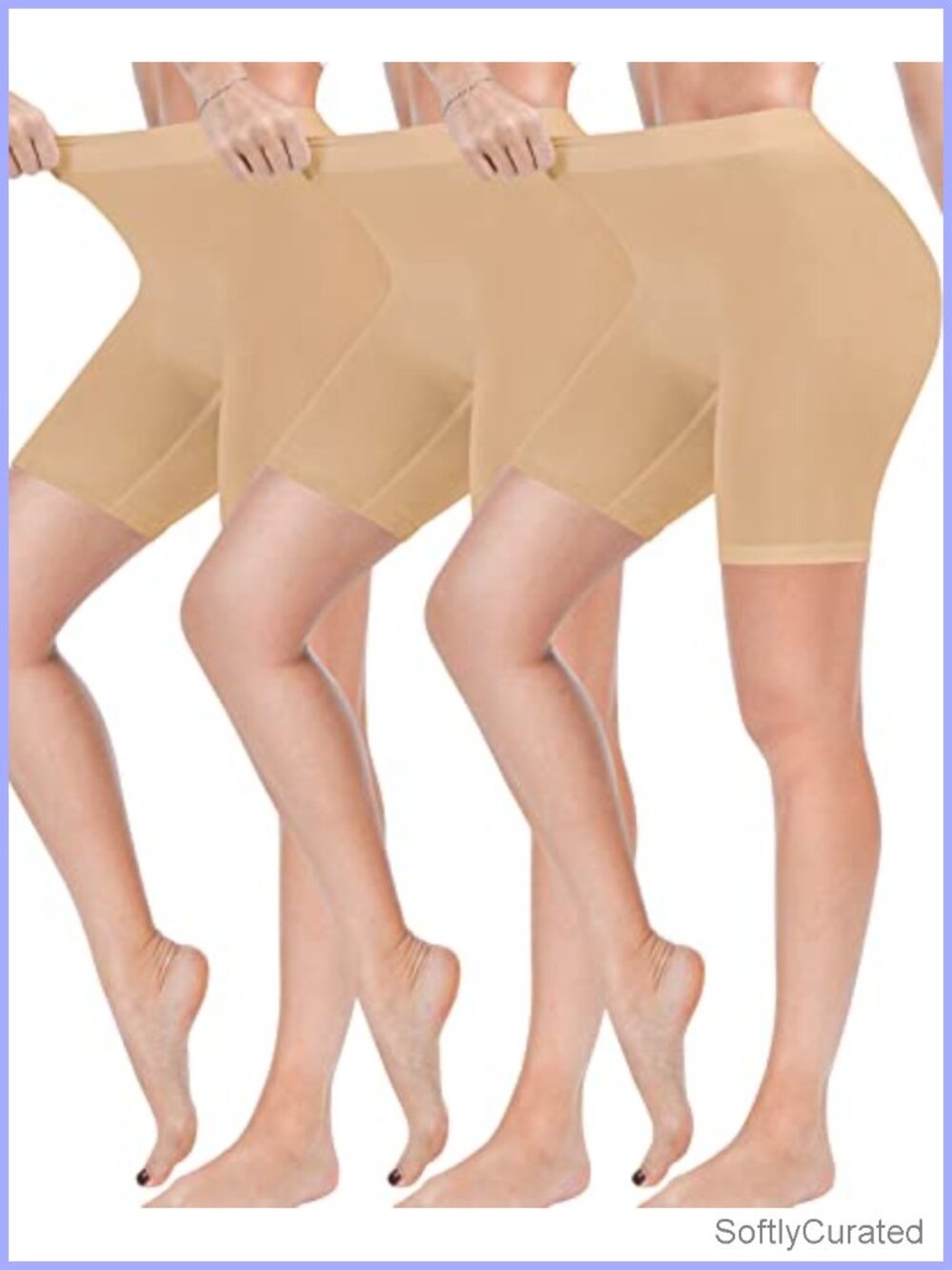 3 Pack Slip Shorts Under Dresses Women Anti Chafing Seamless